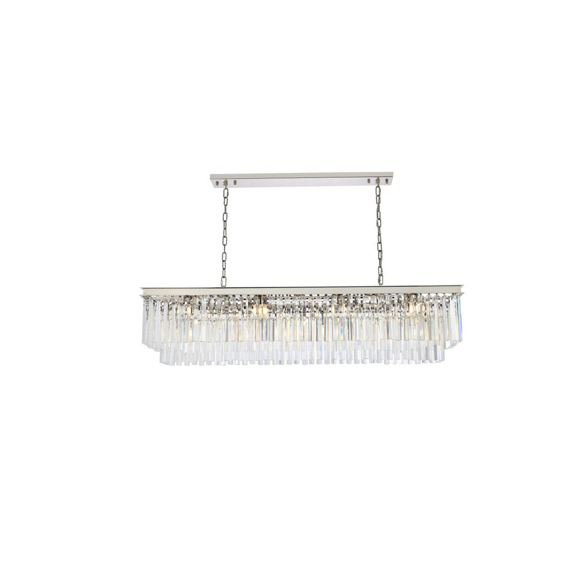 Elegant Lighting - 1202D60PN/RC - 12 Light Chandelier - Sydney - Polished Nickel