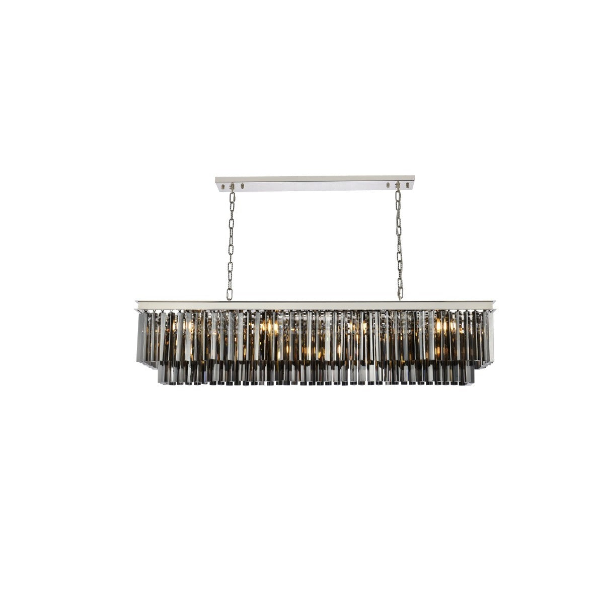 Elegant Lighting - 1202D60PN-SS/RC - 12 Light Chandelier - Sydney - Polished Nickel