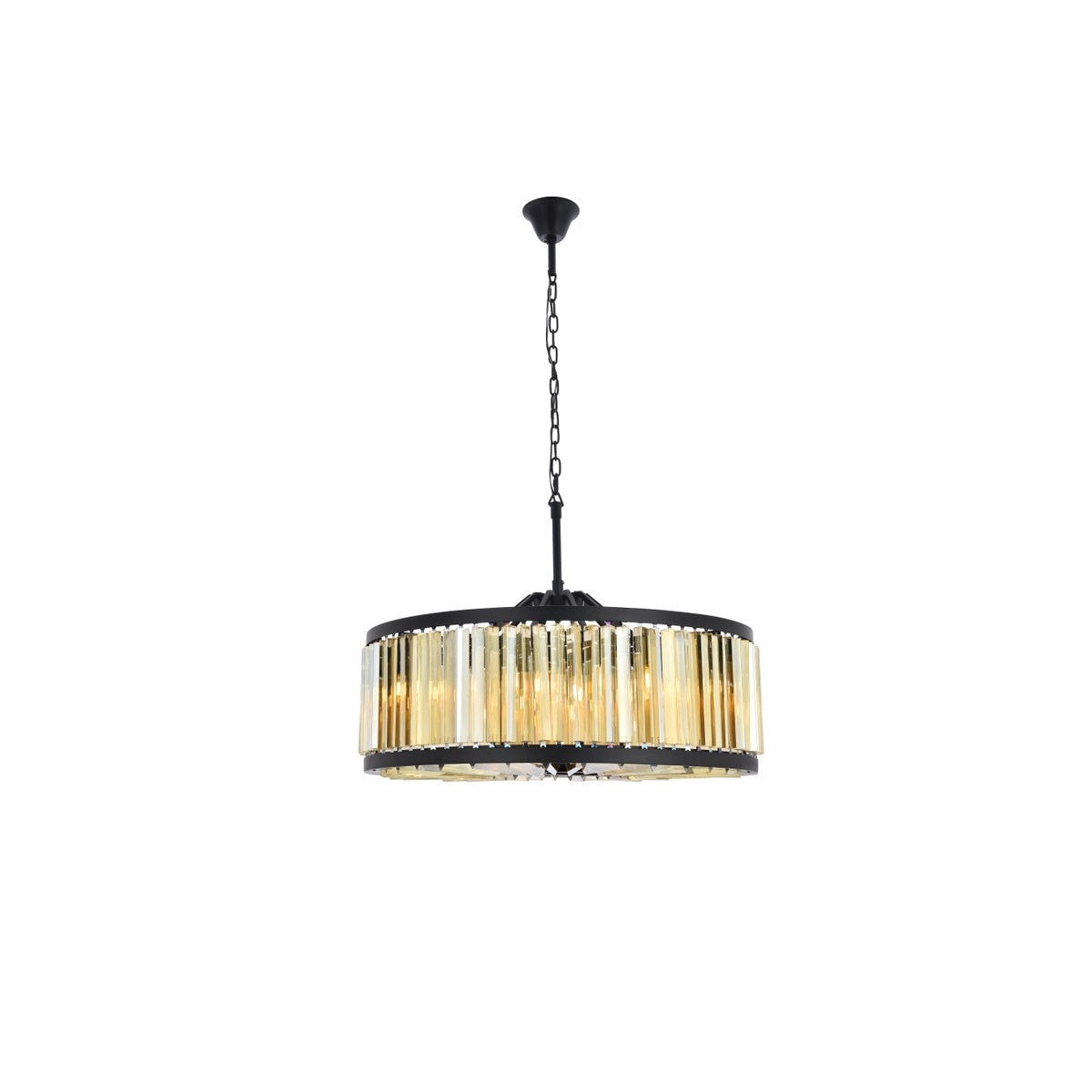 Elegant Lighting - 1203D35MB-GT/RC - Ten Light Chandelier - Chelsea - Matte Black