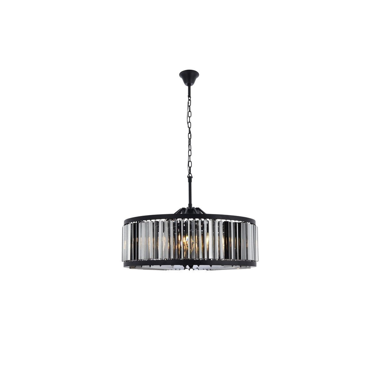 Elegant Lighting - 1203D35MB-SS/RC - Ten Light Chandelier - Chelsea - Matte Black