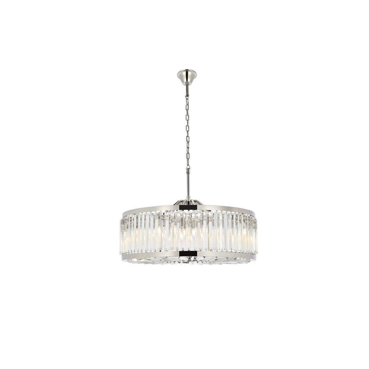 Elegant Lighting - 1203D35PN/RC - Ten Light Chandelier - Chelsea - Polished Nickel