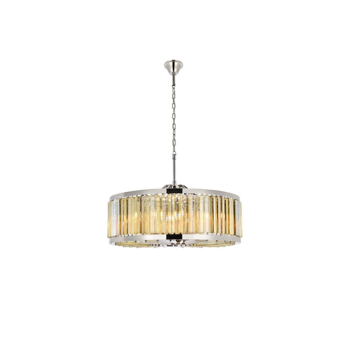 Elegant Lighting - 1203D35PN-GT/RC - Ten Light Chandelier - Chelsea - Polished Nickel