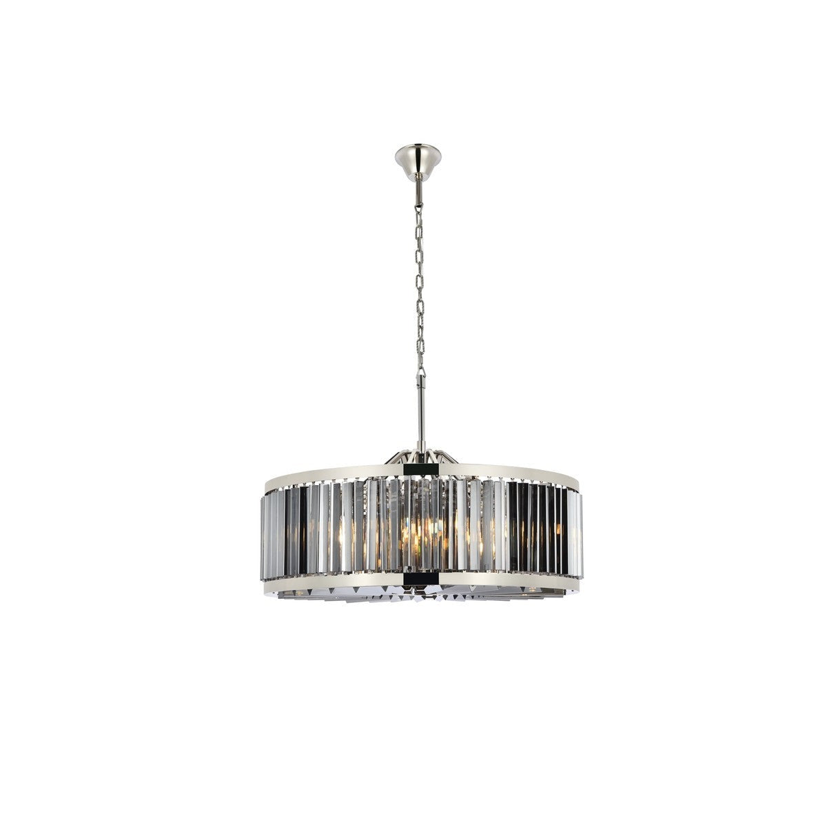 Elegant Lighting - 1203D35PN-SS/RC - Ten Light Chandelier - Chelsea - Polished Nickel