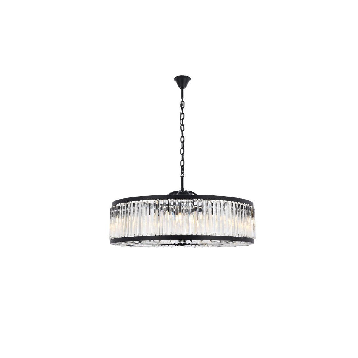Elegant Lighting - 1203G43MB/RC - Ten Light Chandelier - Chelsea - Matte Black