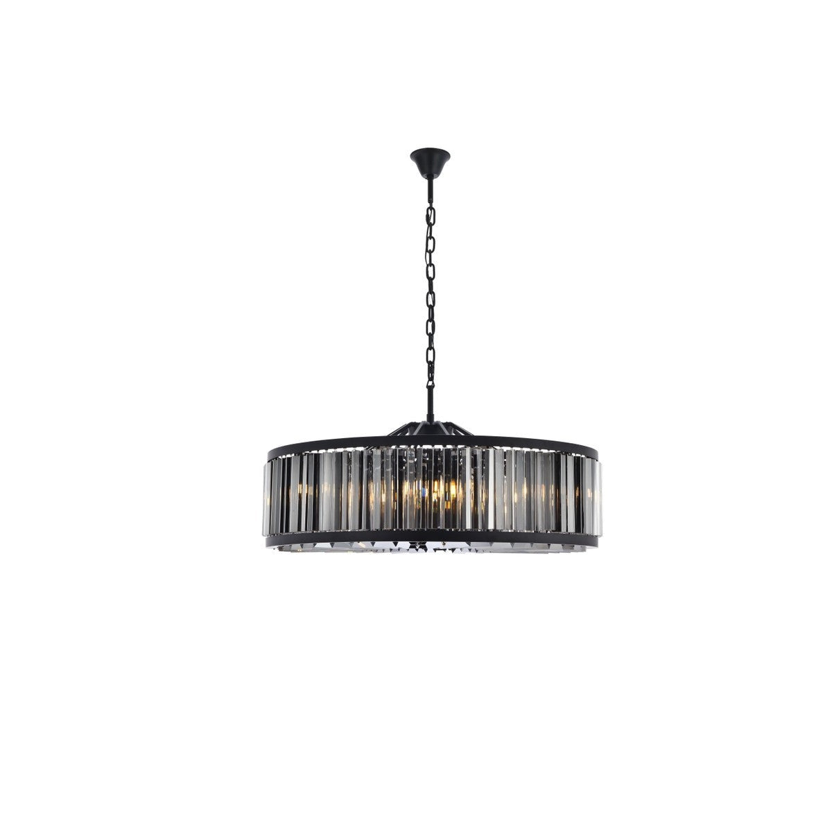 Elegant Lighting - 1203G43MB-SS/RC - Ten Light Chandelier - Chelsea - Matte Black