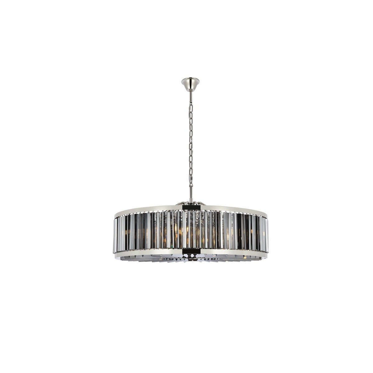 Elegant Lighting - 1203G43PN-SS/RC - Ten Light Chandelier - Chelsea - Polished Nickel