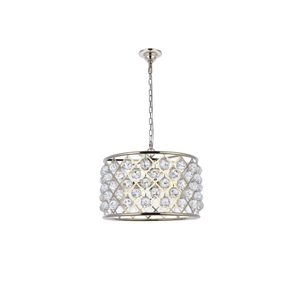 Elegant Lighting - 1206D20PN/RC - Six Light Pendant - Madison - Polished Nickel