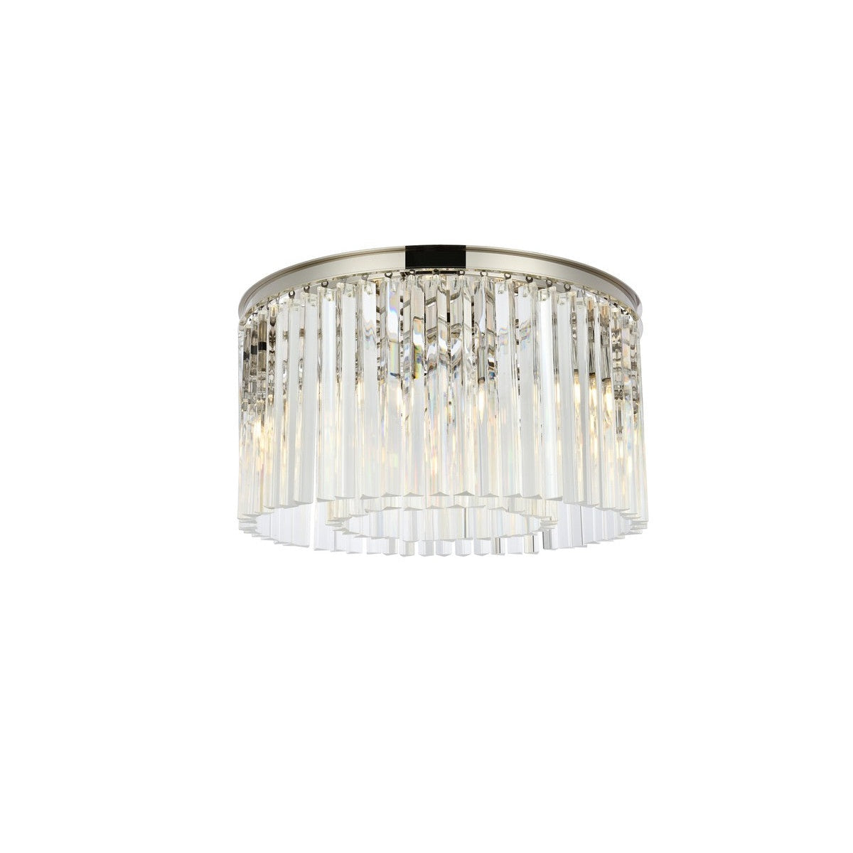 Elegant Lighting - 1208F26PN/RC - Eight Light Flush Mount - Sydney - Polished Nickel