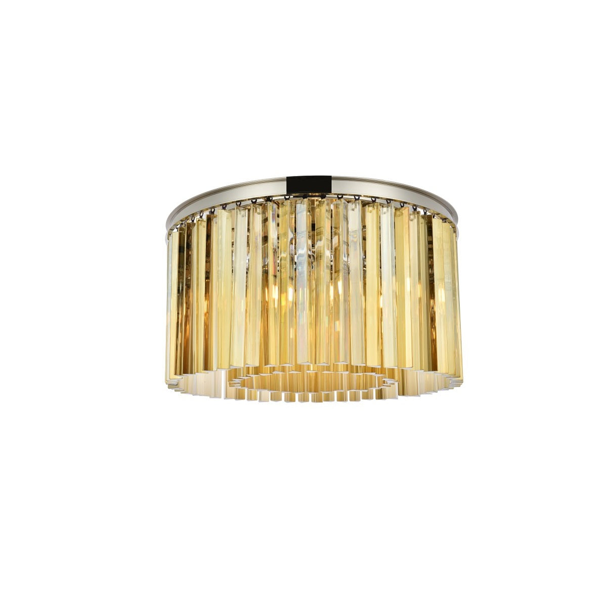 Elegant Lighting - 1208F26PN-GT/RC - Eight Light Flush Mount - Sydney - Polished Nickel