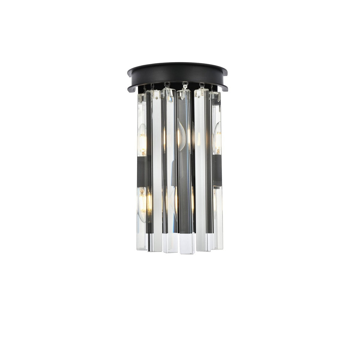 Elegant Lighting - 1208W8MB/RC - Two Light Wall Sconce - Sydney - Matte Black