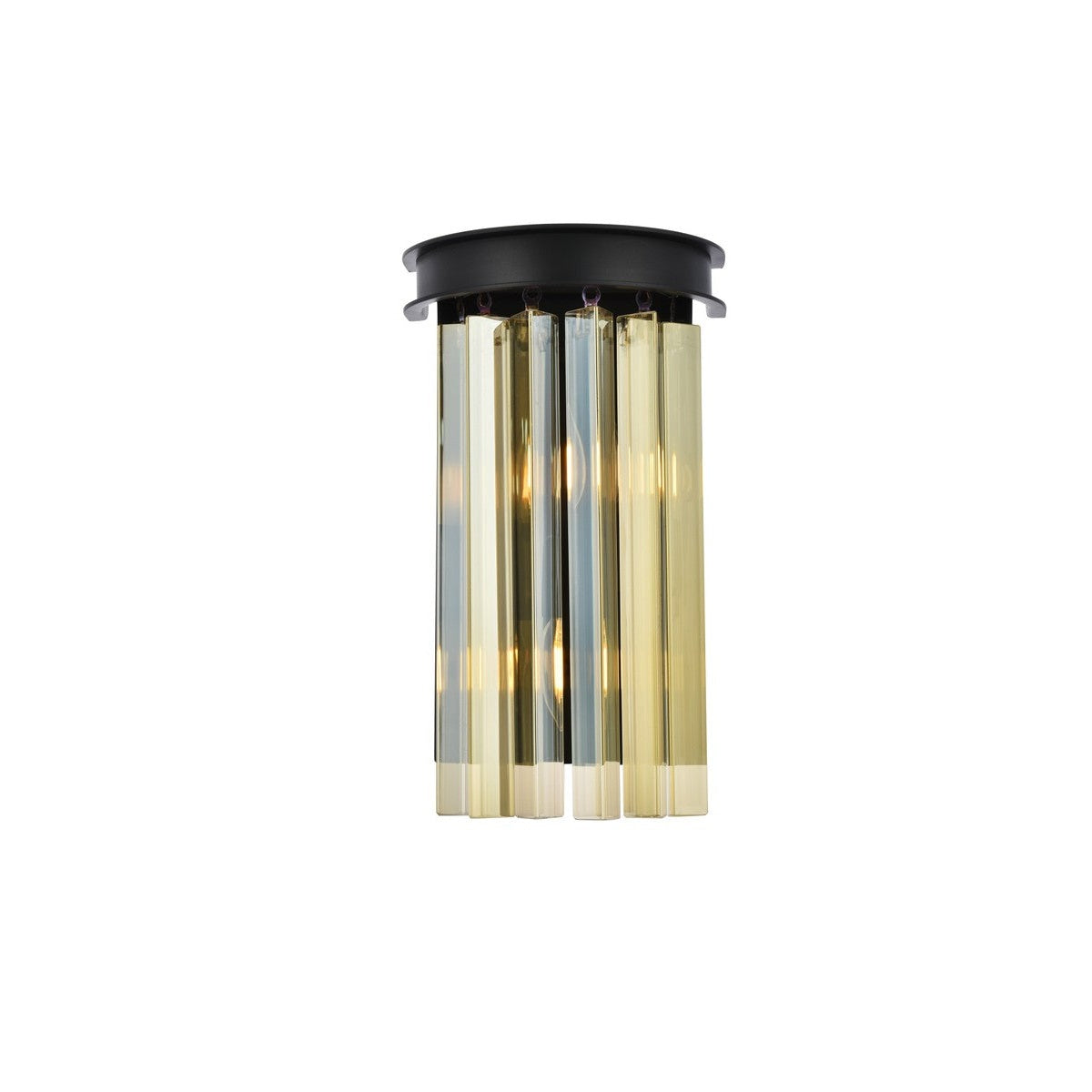 Elegant Lighting - 1208W8MB-GT/RC - Two Light Wall Sconce - Sydney - Matte Black
