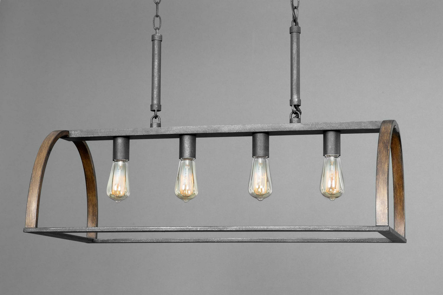 Progress Lighting - P4720-71 - Four Light Island Pendant - Trestle - Gilded Iron