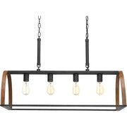 Progress Lighting - P4720-71 - Four Light Island Pendant - Trestle - Gilded Iron