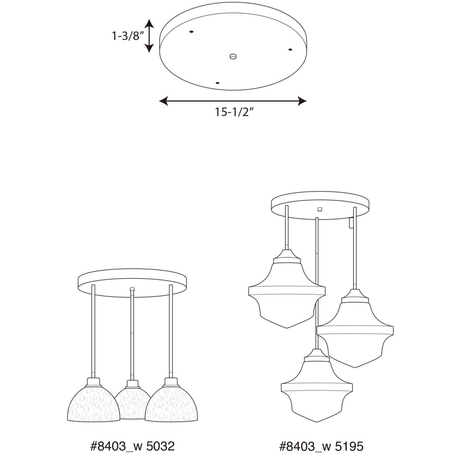 Progress Lighting - P8403-09 - Canopy - Accessory Canopy - Brushed Nickel