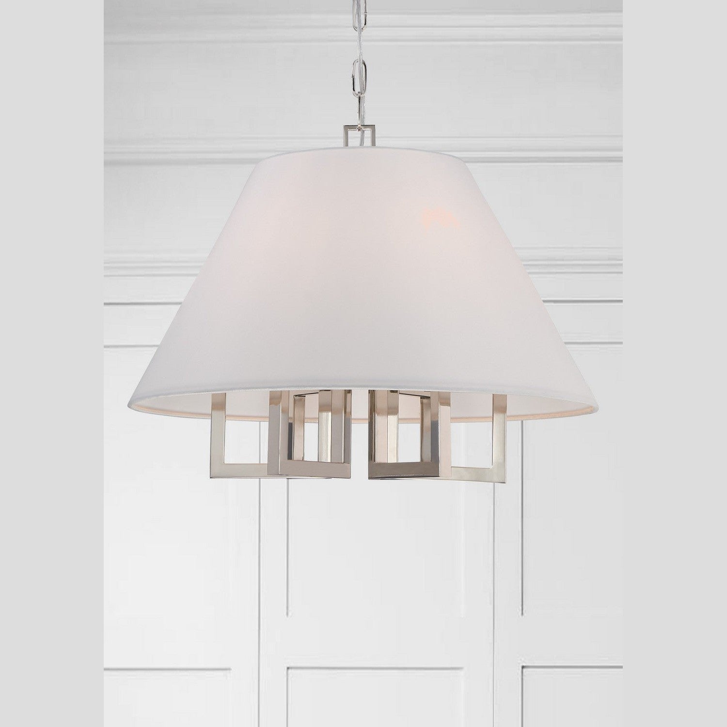 Crystorama - 2256-PN - Six Light Chandelier - Westwood - Polished Nickel
