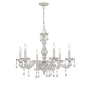 Crystorama - 5036-AW-CL-MWP - Six Light Chandelier - Paris Market - Antique White