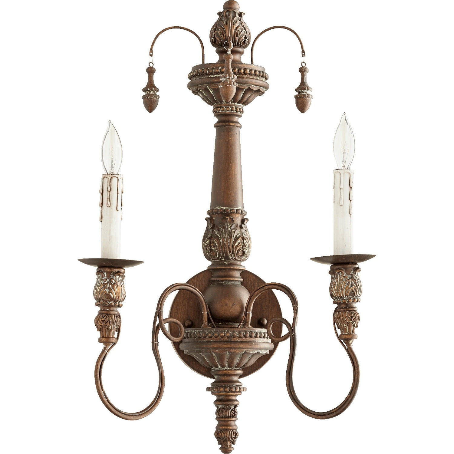 Quorum - 5506-2-39 - Two Light Wall Mount - Salento - Vintage Copper
