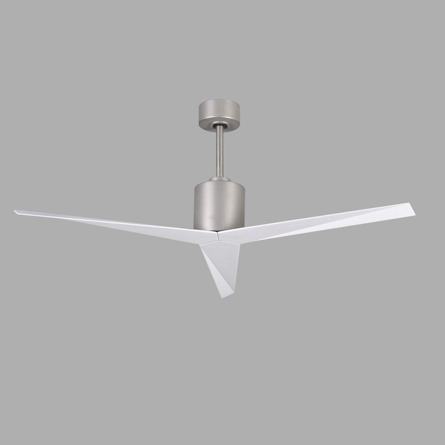 Matthews Fan Company - EK-BN-WH - 56"Ceiling Fan - Eliza - Brushed Nickel