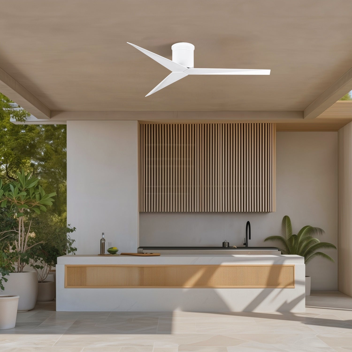 Matthews Fan Company - EKH-WH-WH - 56"Ceiling Fan - Eliza - Gloss White