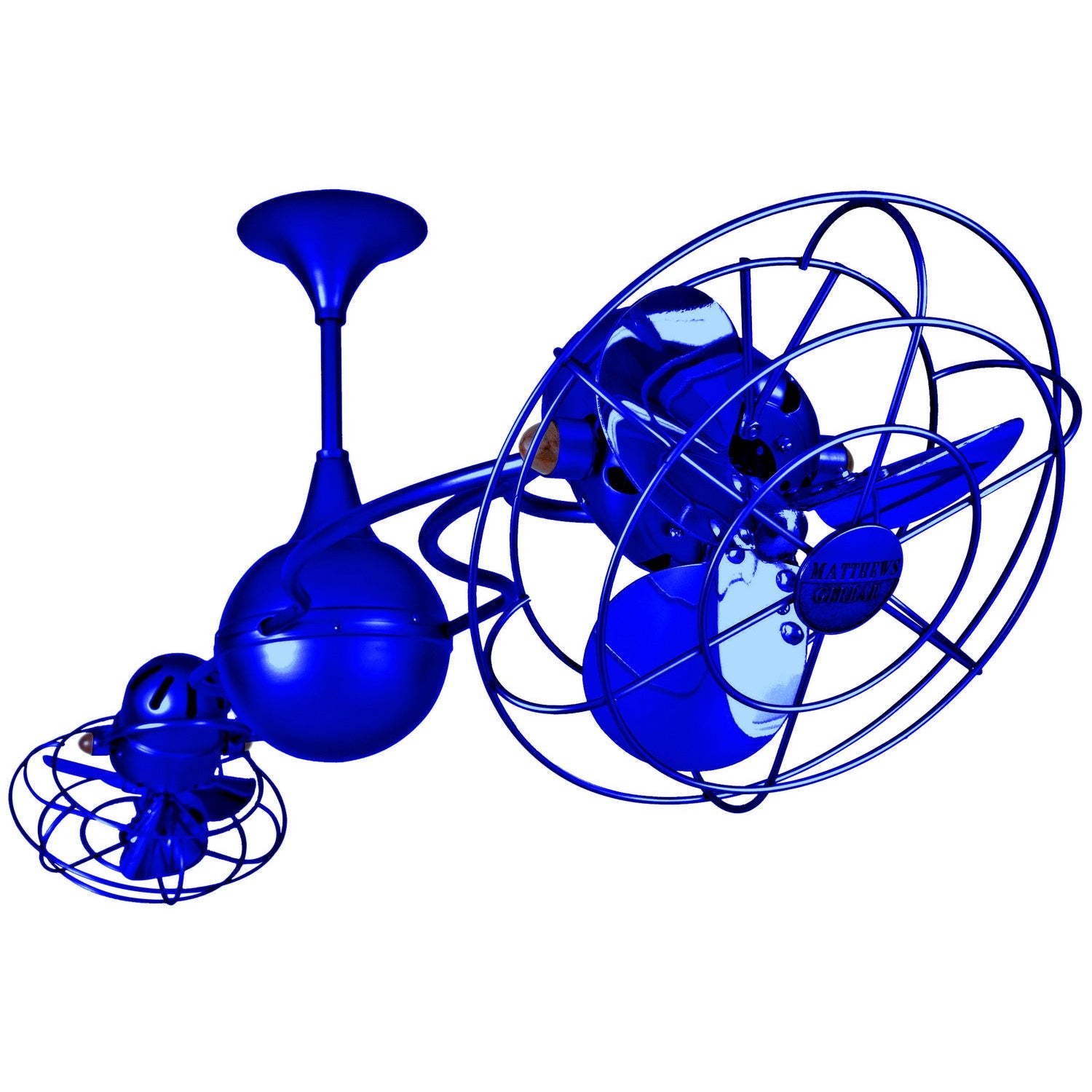Matthews Fan Company - IV-BLUE-MTL - 53"Ceiling Fan - Italo Ventania - Safira