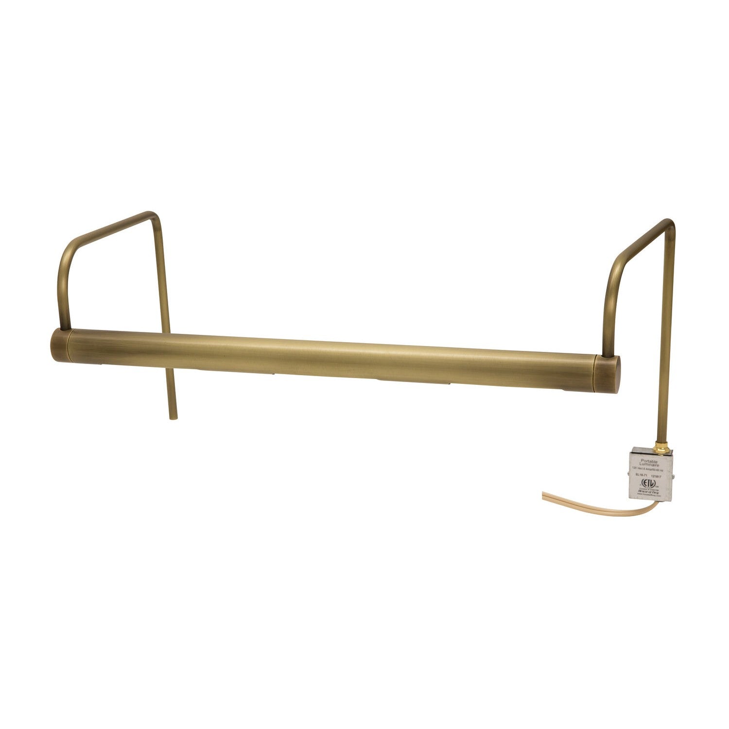 House of Troy - SL16-71 - Three Light Picture Light - Slim-line - Antique Brass