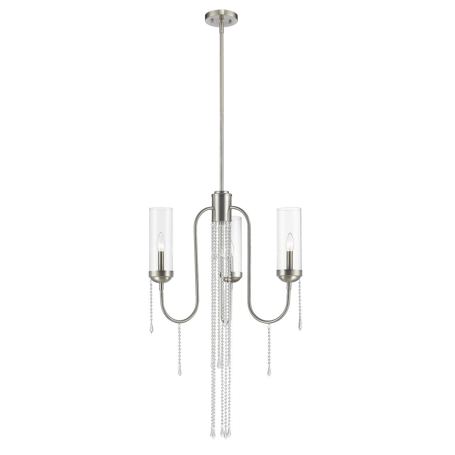 Z-Lite - 433-3BN - Three Light Chandelier - Siena - Brushed Nickel