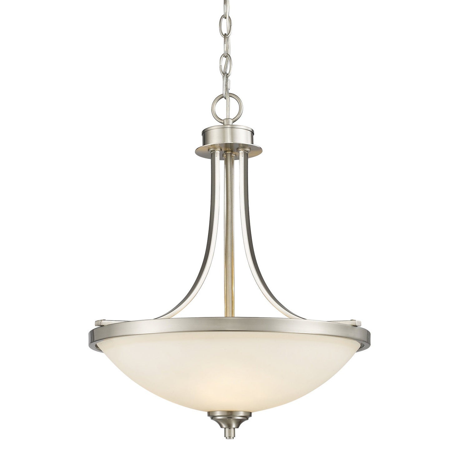 Z-Lite - 435P-BN - Three Light Pendant - Bordeaux - Brushed Nickel
