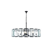 Elegant Lighting - 1211D43FB - Ten Light Chandelier - Monaco - Flat Black