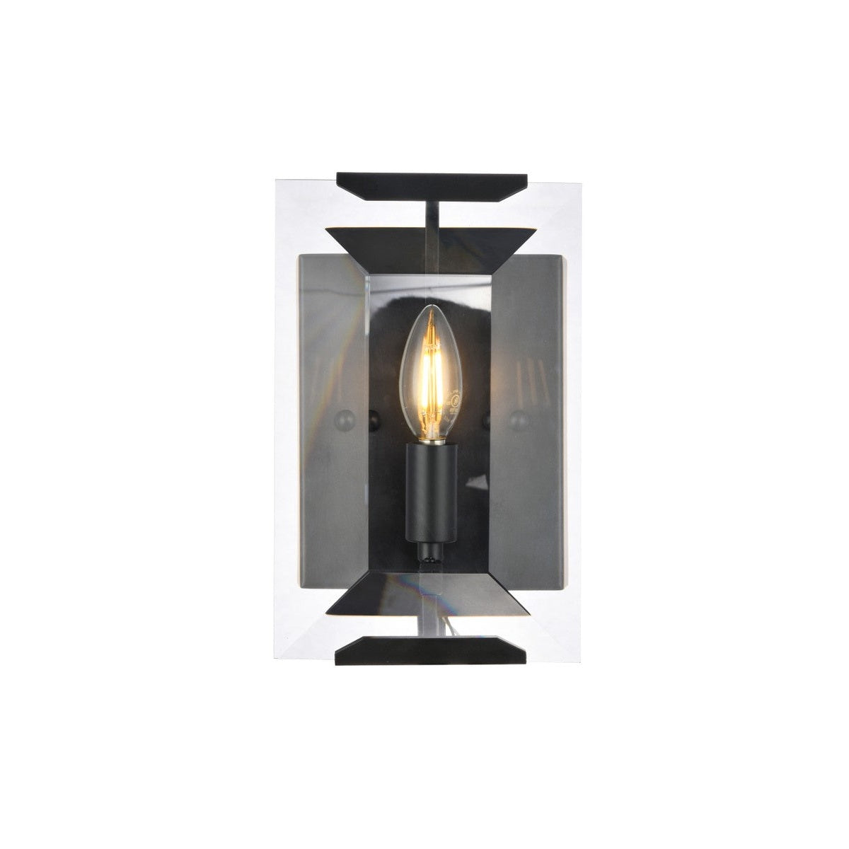 Elegant Lighting - 1212W6FB - One Light Wall Sconce - Monaco - Flat Black