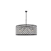 Elegant Lighting - 1213G43MB/RC - Ten Light Chandelier - Madison - Matte Black