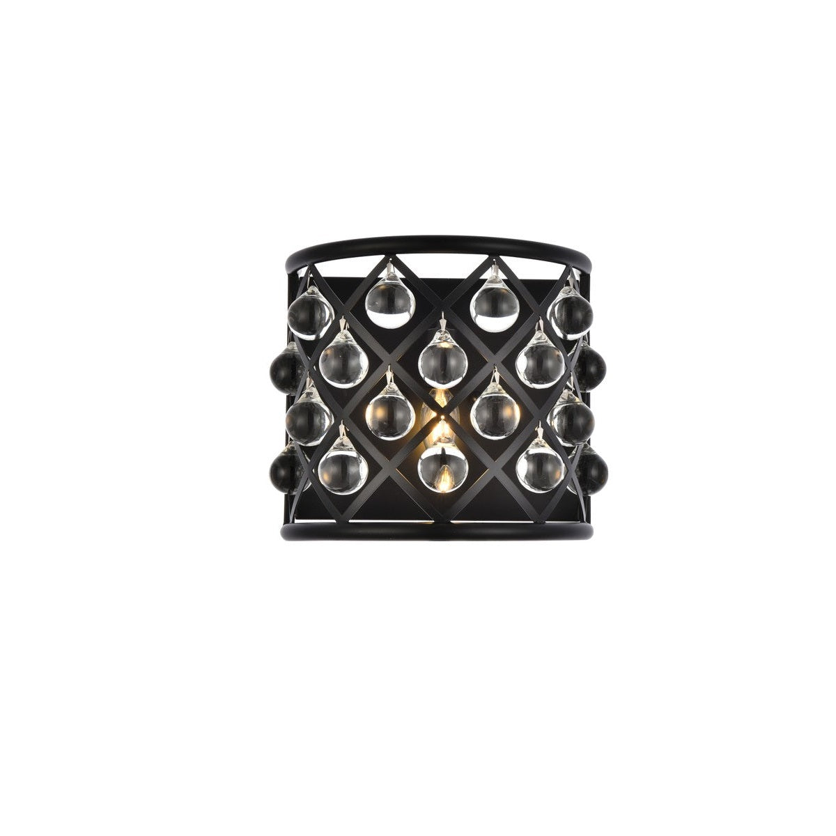 Elegant Lighting - 1213W11MB/RC - One Light Wall Sconce - Madison - Matte Black