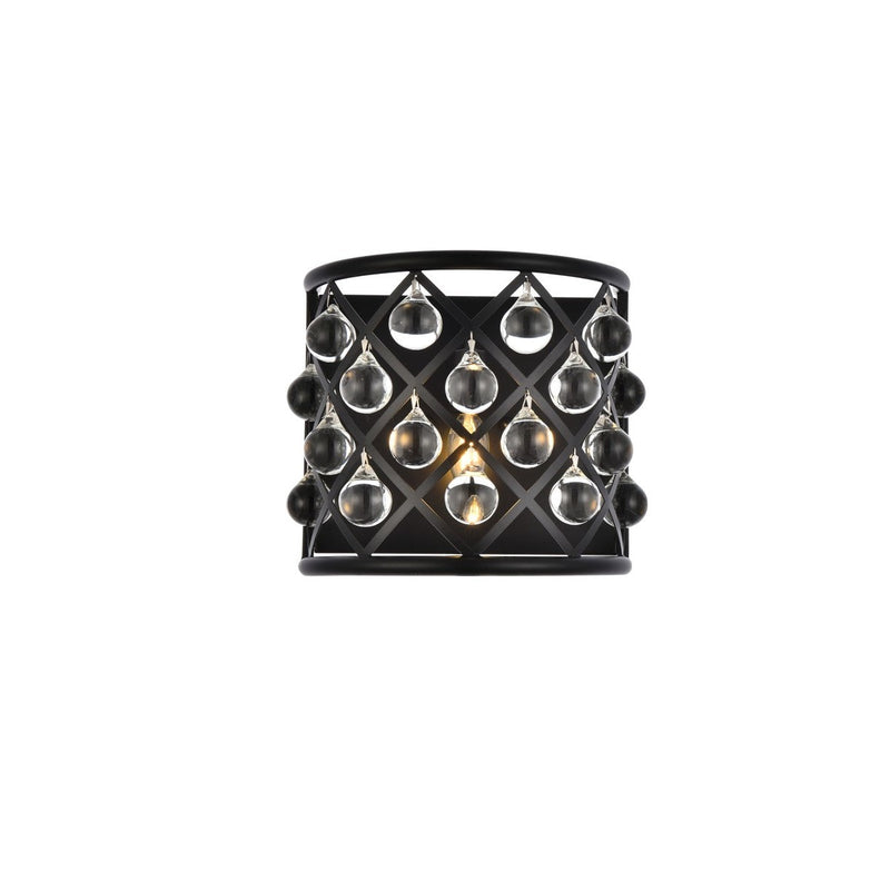 Elegant Lighting - 1213W11MB/RC - One Light Wall Sconce - Madison - Matte Black