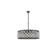 Elegant Lighting - 1214D32MB/RC - Eight Light Chandelier - Madison - Matte Black