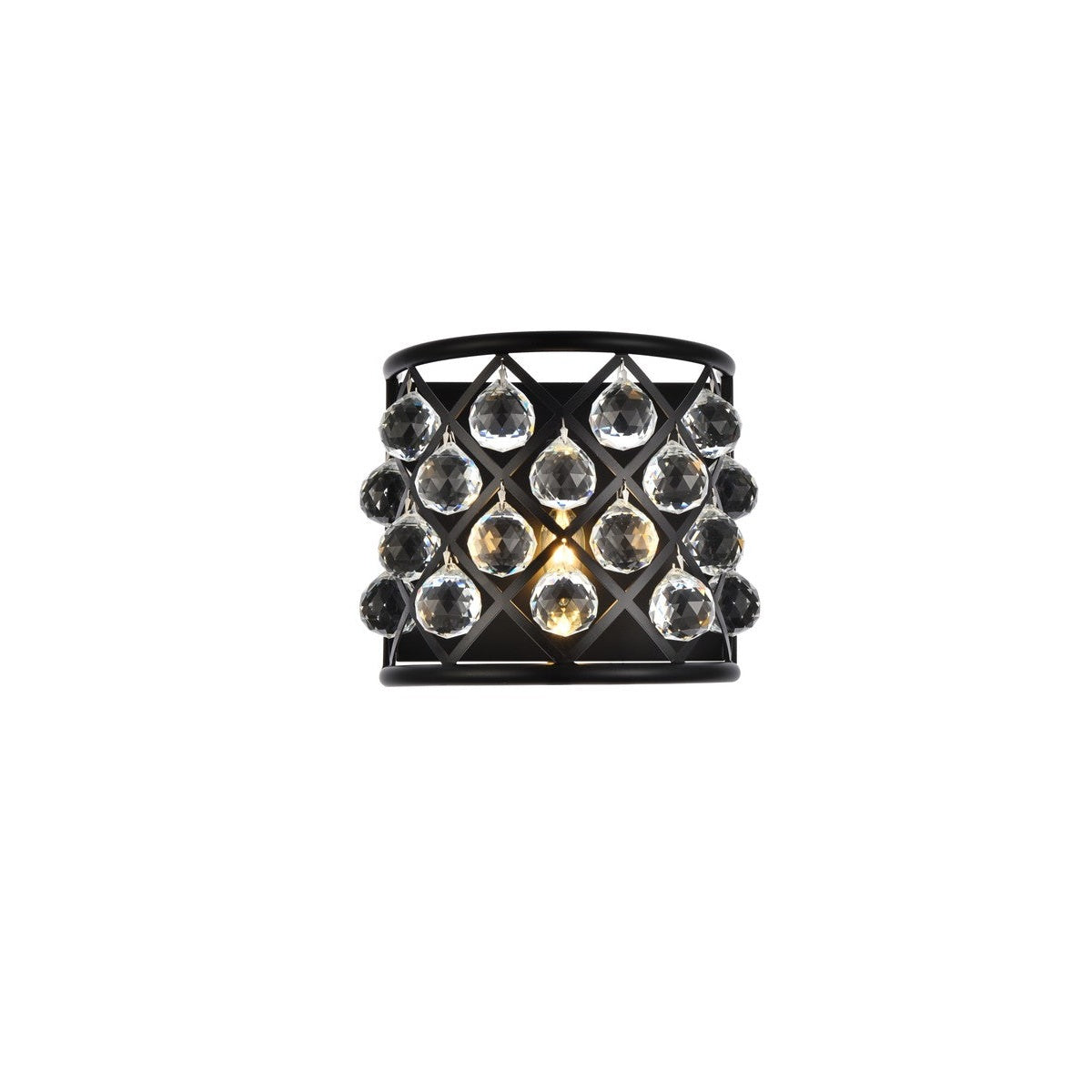 Elegant Lighting - 1214W11MB/RC - One Light Wall Sconce - Madison - Matte Black