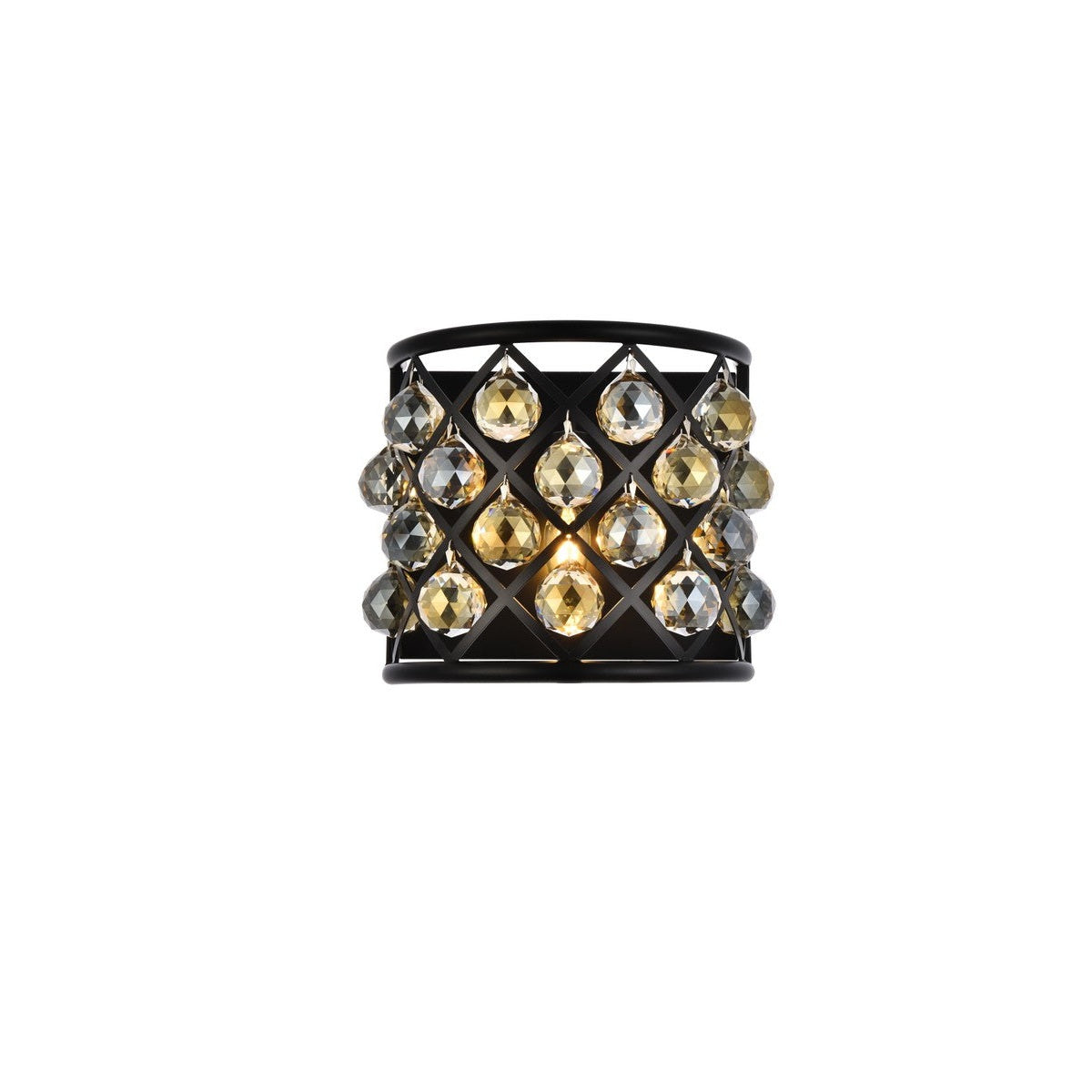 Elegant Lighting - 1214W11MB-GT/RC - One Light Wall Sconce - Madison - Matte Black