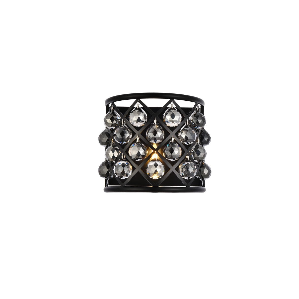 Elegant Lighting - 1214W11MB-SS/RC - One Light Wall Sconce - Madison - Matte Black