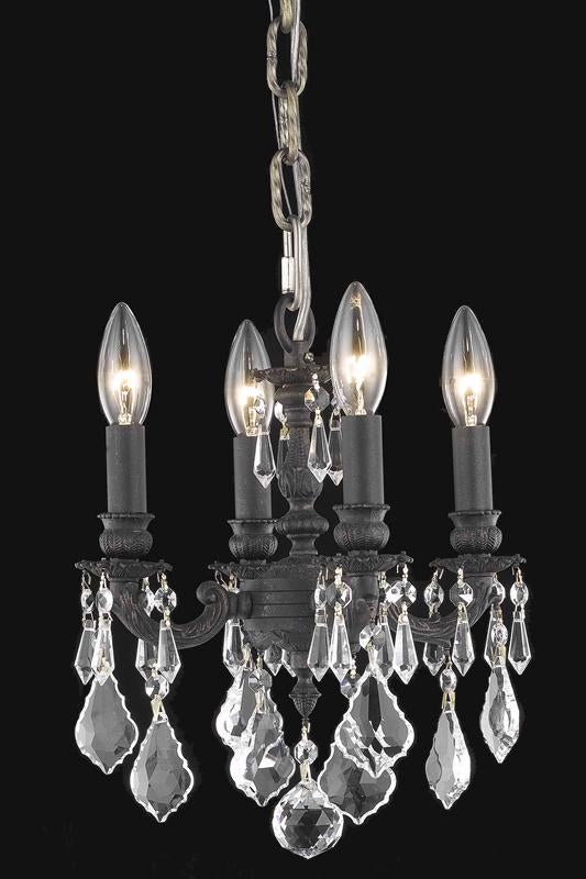 Elegant Lighting - 8104D10DB/RC - Four Light Chandelier