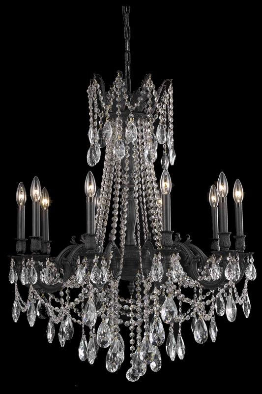 Elegant Lighting - 8210D28DB/RC - Ten Light Chandelier