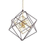 Hudson Valley - 1222-AGB - Nine Light Chandelier - Roundout - Aged Brass