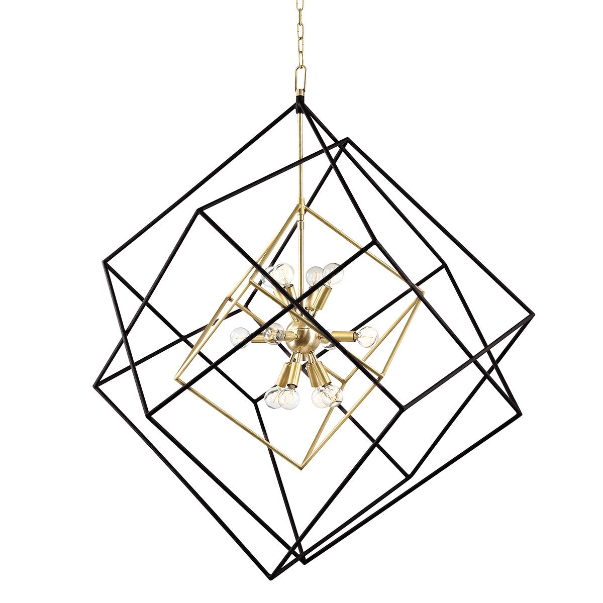 Hudson Valley - 1234-AGB - 12 Light Chandelier - Roundout - Aged Brass