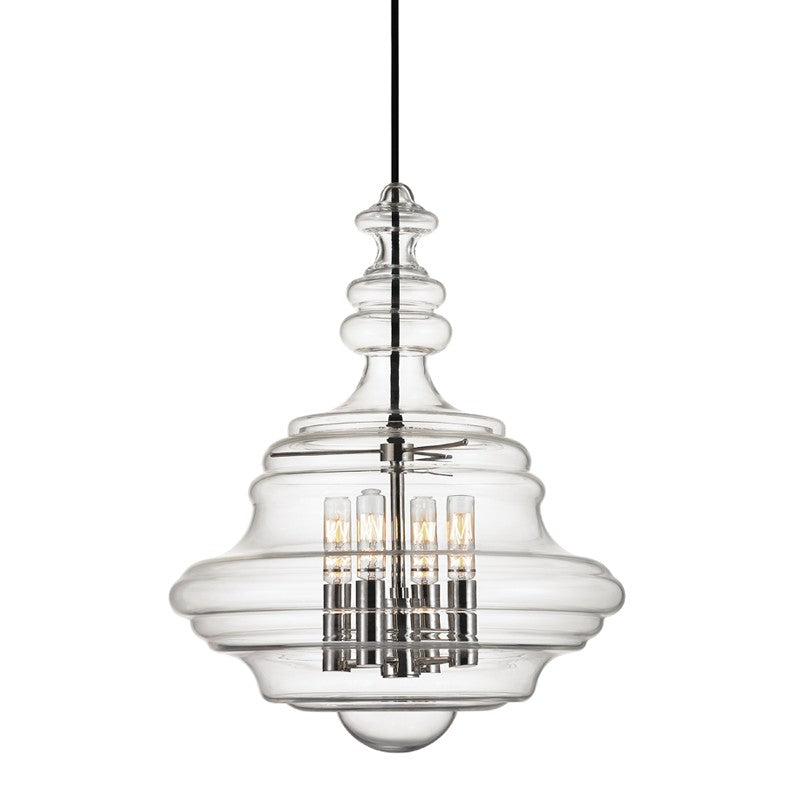 Hudson Valley - 4016-PN - Four Light Lantern - Washington - Polished Nickel