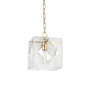 Hudson Valley - 5909-AGB - One Light Lantern - Travis - Aged Brass
