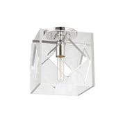 Hudson Valley - 5909F-PN - One Light Semi Flush Mount - Travis - Polished Nickel