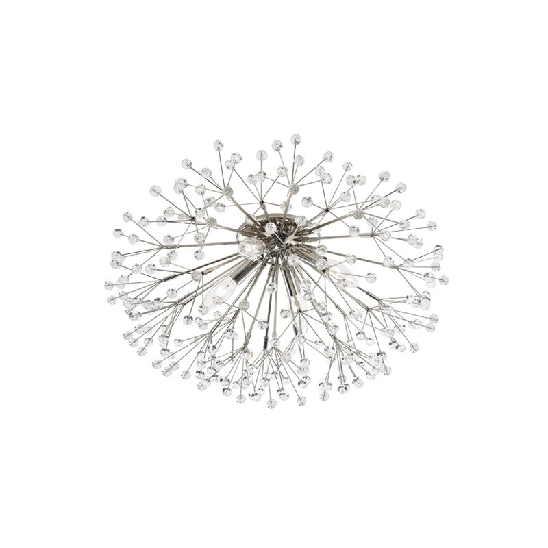 Hudson Valley - 6000-PN - Four Light Semi Flush Mount - Dunkirk - Polished Nickel