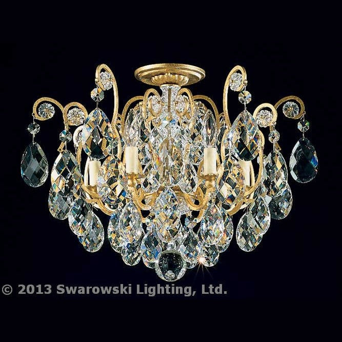 Schonbek - 3784-22S - Six Light Semi-Flush Mount - Renaissance - Heirloom Gold