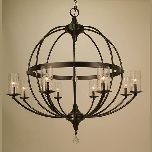 Framburg - 1078 BN - Eight Light Foyer Chandelier - Compass - Brushed Nickel