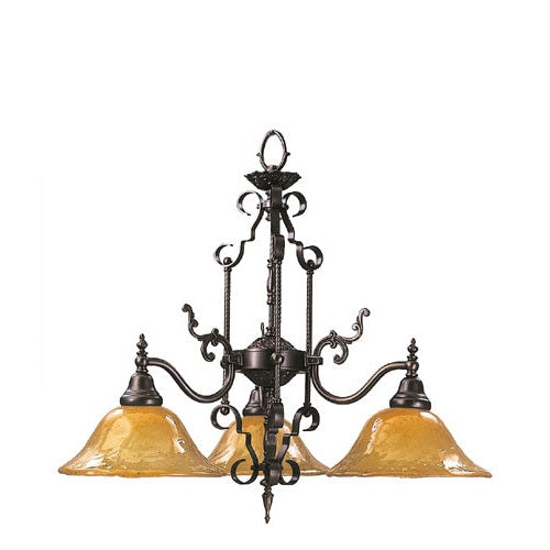 Framburg - 1113 MB - Three Light Wall Sconce - Compass - Mahogany Bronze