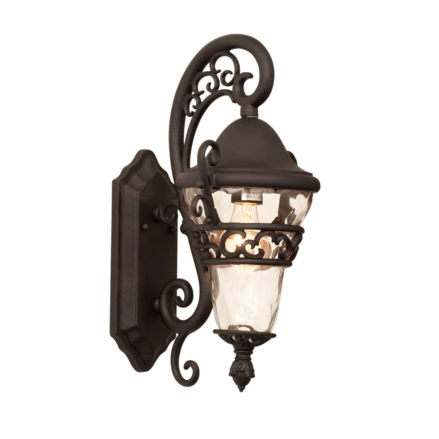 Kalco - 9411MB - One Light Outdoor Wall Bracket - Anastasia Outdoor - Textured Matte Black