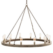 Arteriors - 84174 - 12 Light Chandelier - Geoffrey - Gray