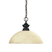 Z-Lite - 100701OB-DGM14 - One Light Pendant - Shark - Olde Bronze